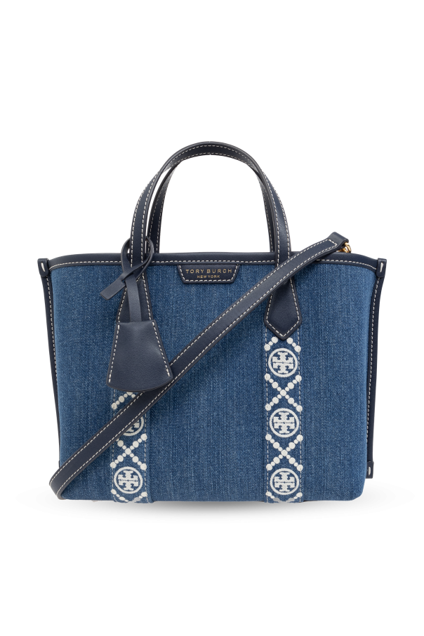 Blue tory burch tote sale